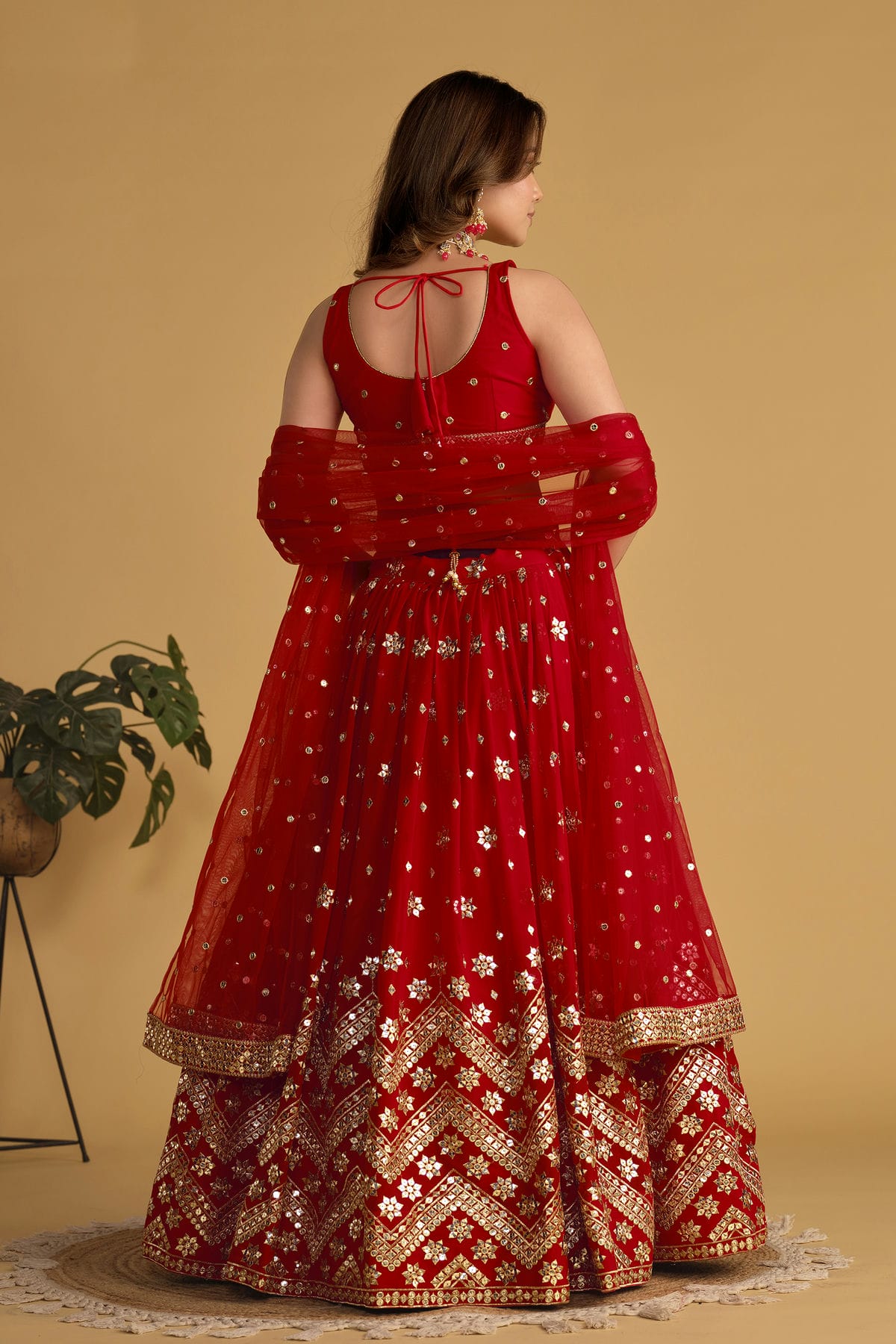 Georgette Embroidery A Line Lehenga Choli VSLC1010229