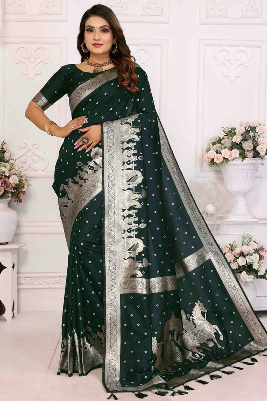 Green Colour Kochi Silk Traditional Saree VSSD1113079