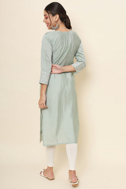 Grey Colour Cotton Kurti VSKR1111176