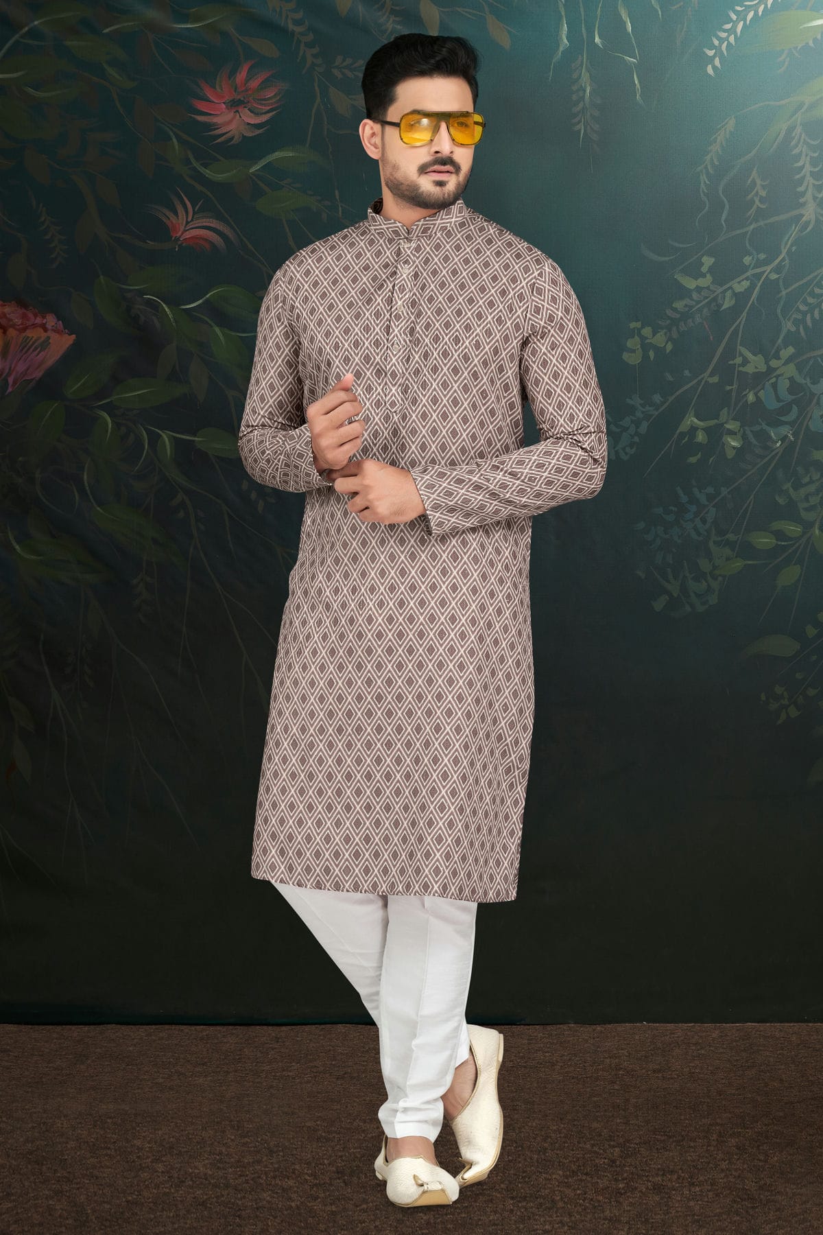 Grey Colour Rayon Kurta Pajama VSKP1040489