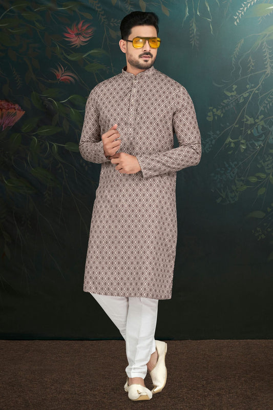 Grey Colour Rayon Kurta Pajama VSKP1040489