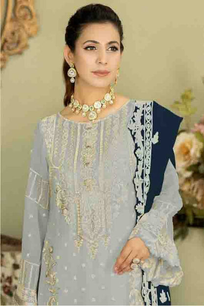 Lavender Colour Faux Georgette Pakistani Suit VSSM1140877