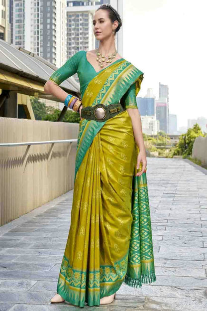 Light Green Colour Soft Silk Printed Traditional Sarees VSSD1113719