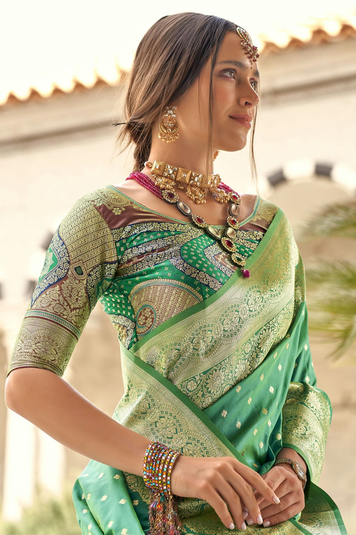 Light Green Colour Soft Silk Traditional Saree VSSD1290159