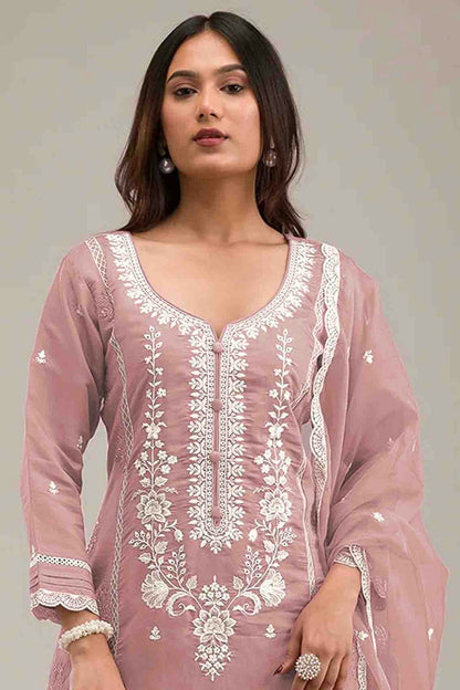Light Pink Colour Cotton Pakistani Suit VSSM1140836