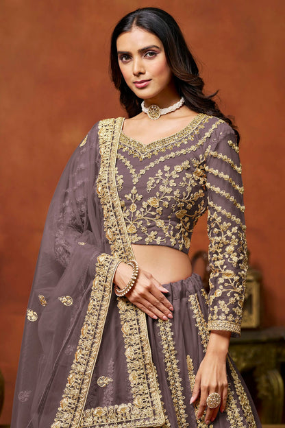 Light Purple Colour Net Lehenga Choli VSLC1050647