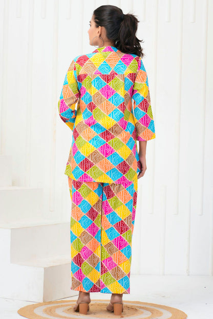 Multicolour Stitched Rayon Co Ord Set VSTP1112407