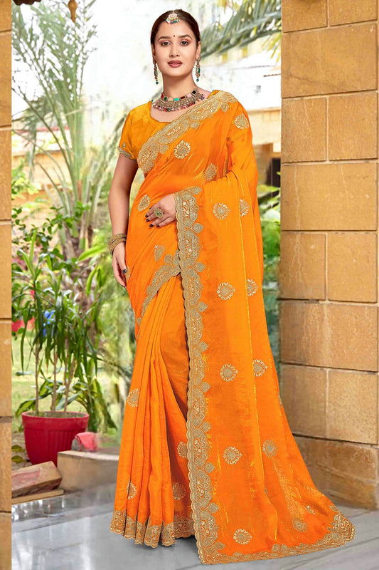 Mustard Colour Silk Designer Saree VSSD1121974