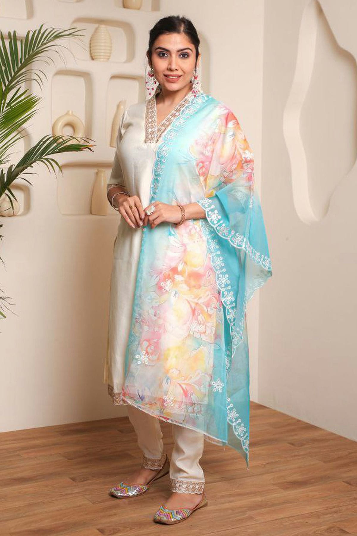 Off-White-Colour-Embroidery-Chanderi-Stitched-Suit-VSSS1112503