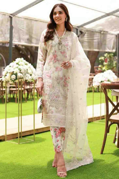Off White Colour Organza Silk Pakistani Suit VSSM1140899