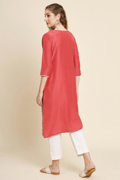 Peach Colour Georgette Kurti VSKR1111016