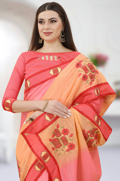 Pink Colour Art Silk Designer Saree VSLC1121315