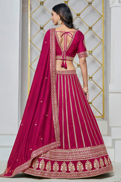 Pink Colour Art Silk Lehenga Choli VSLC1050644