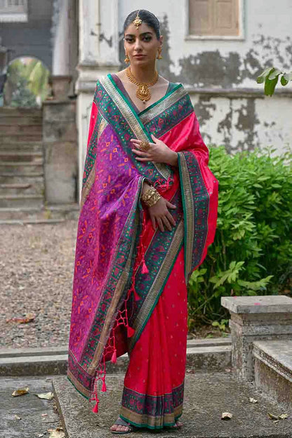 Pink Colour Banarasi Silk Traditional Saree