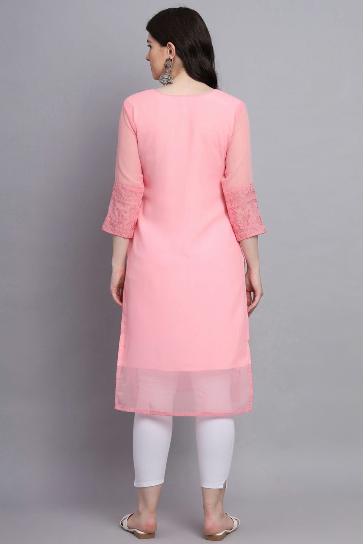 Pink Colour Georgette Kurti VSKR1111158