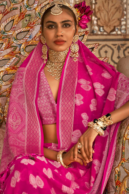 Pink Colour Georgette Traditional Saree VSSD1290176