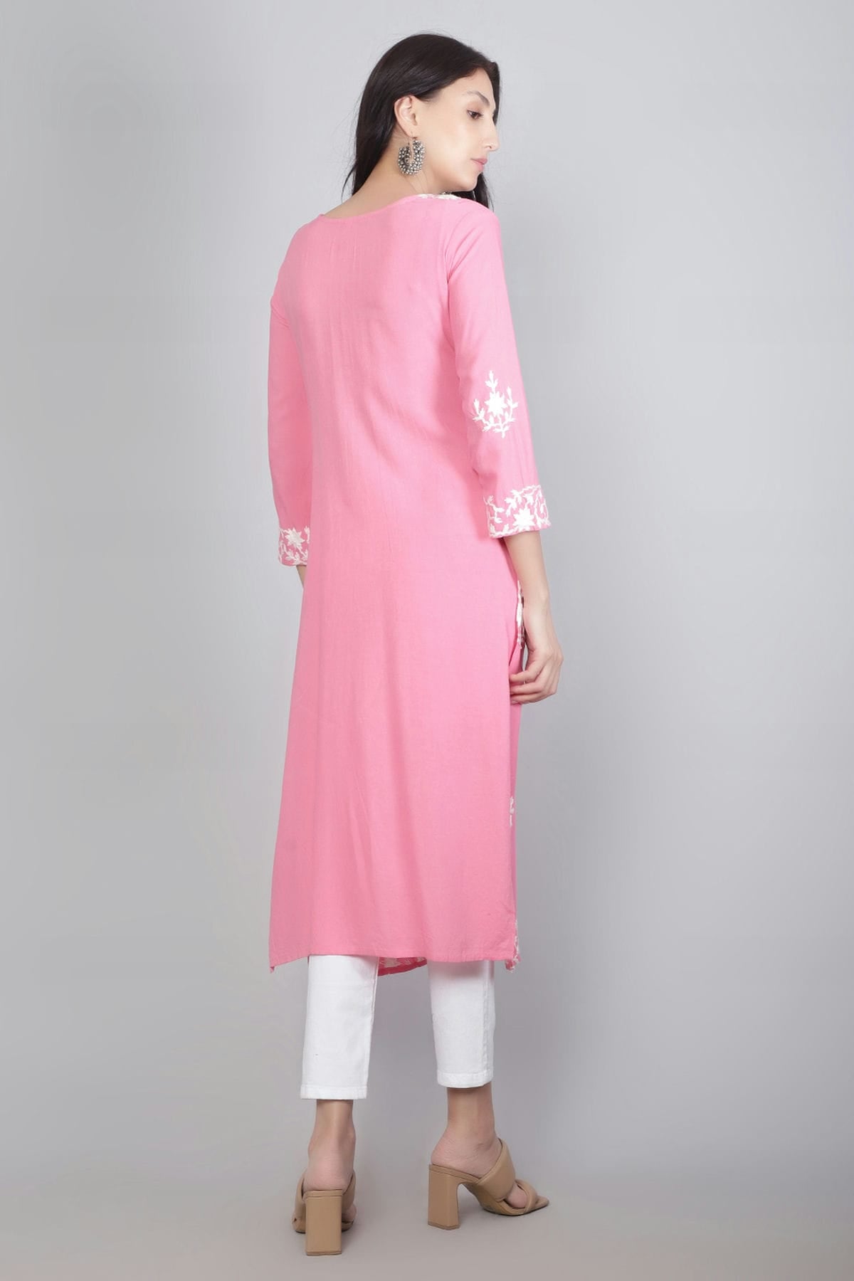 Pink Colour Rayon Kurti VSKR1111123