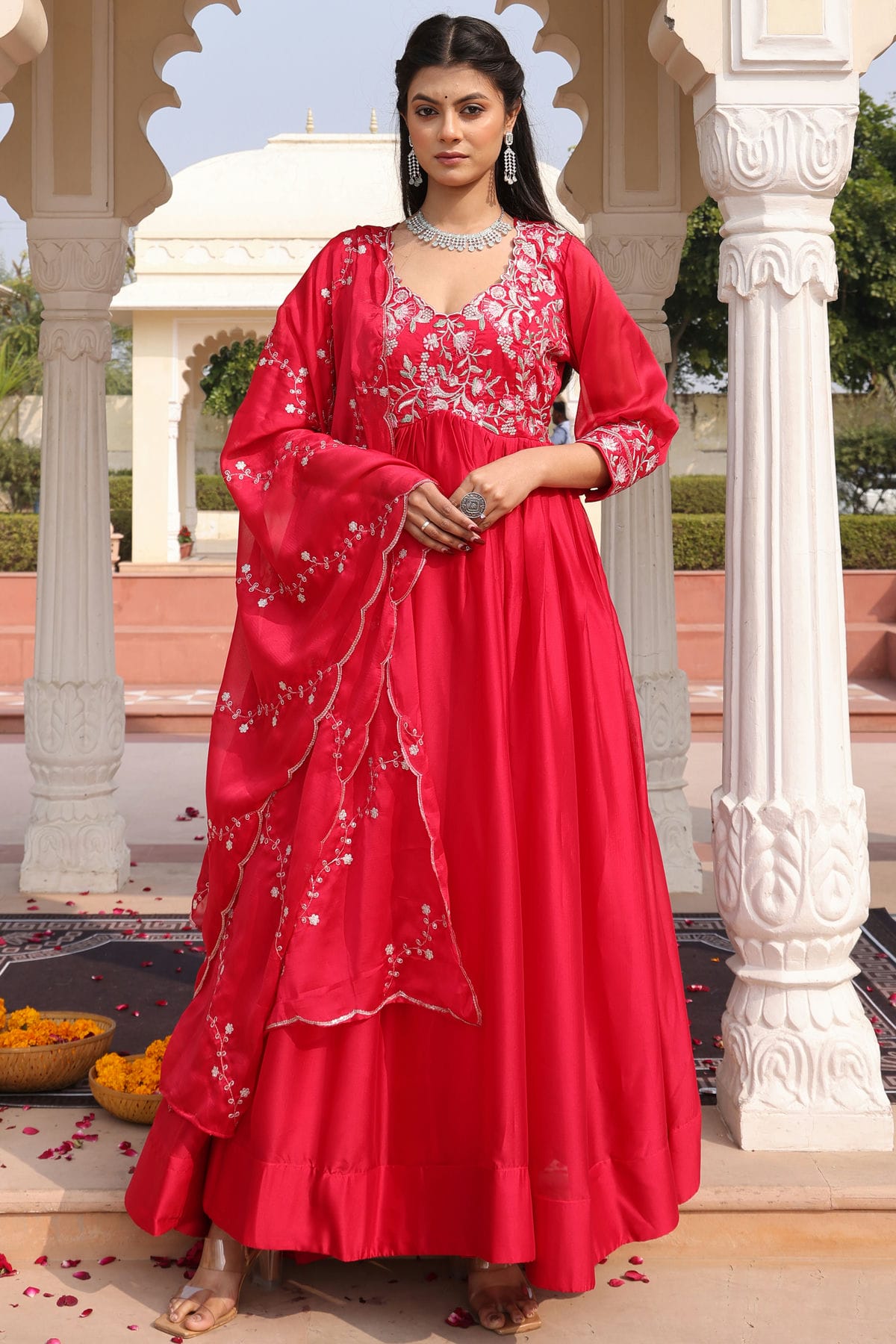 Pink-Colour-Semi-Stitched-Rangoli-Silk-Anarkali-Suit-VSSM1170034