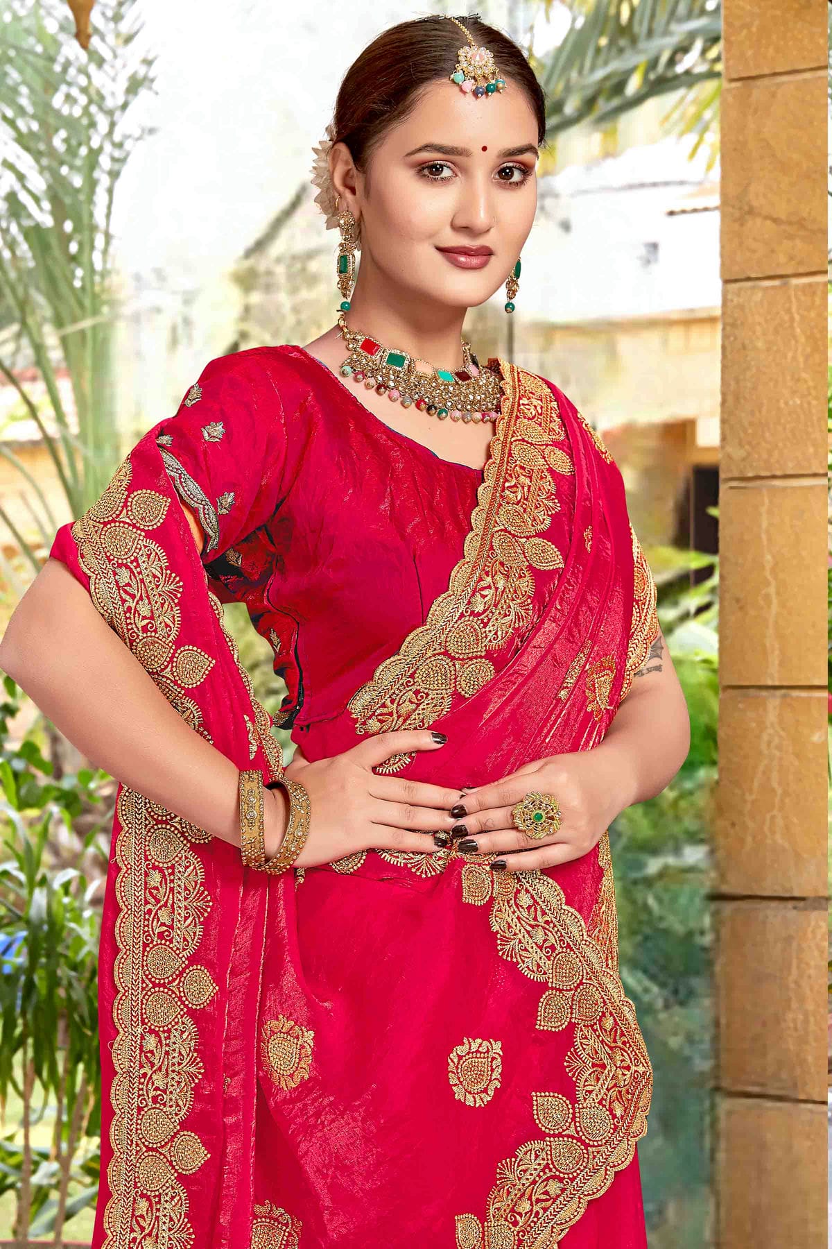 Pink Colour Silk Designer Saree VSSD1121972