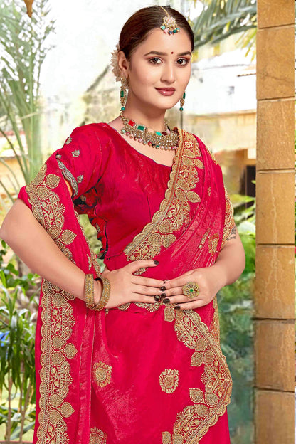Pink Colour Silk Designer Saree VSSD1121972