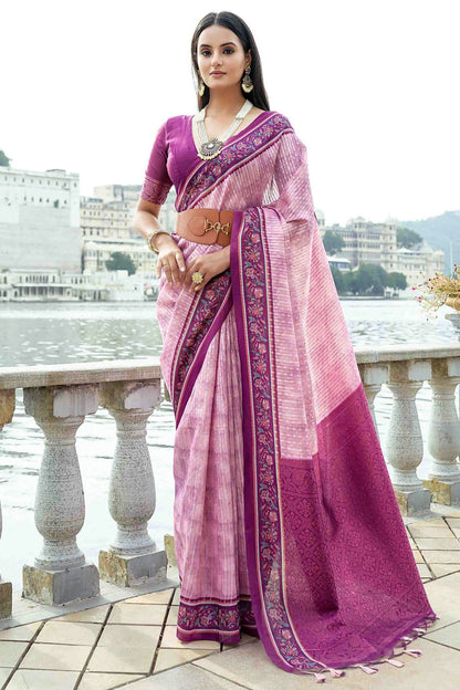 Pink Colour Soft Silk Designer Saree VSSD1113381