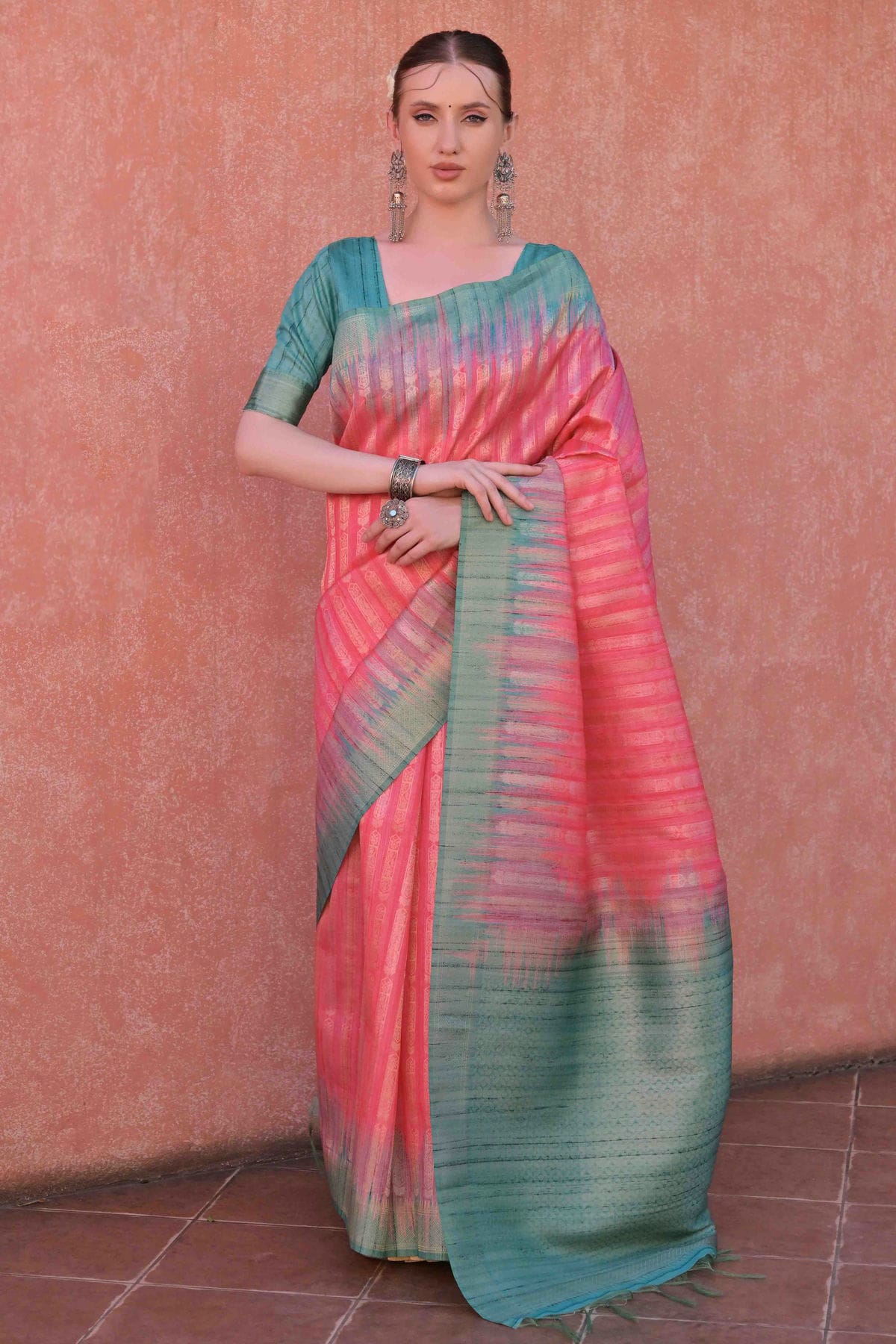 Pink Colour Tussar Silk Traditional Saree VSSD1260077