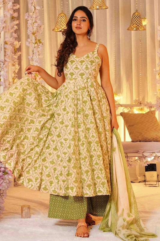 Pista Green Colour Muslin Stitched Suit VSSS1113312