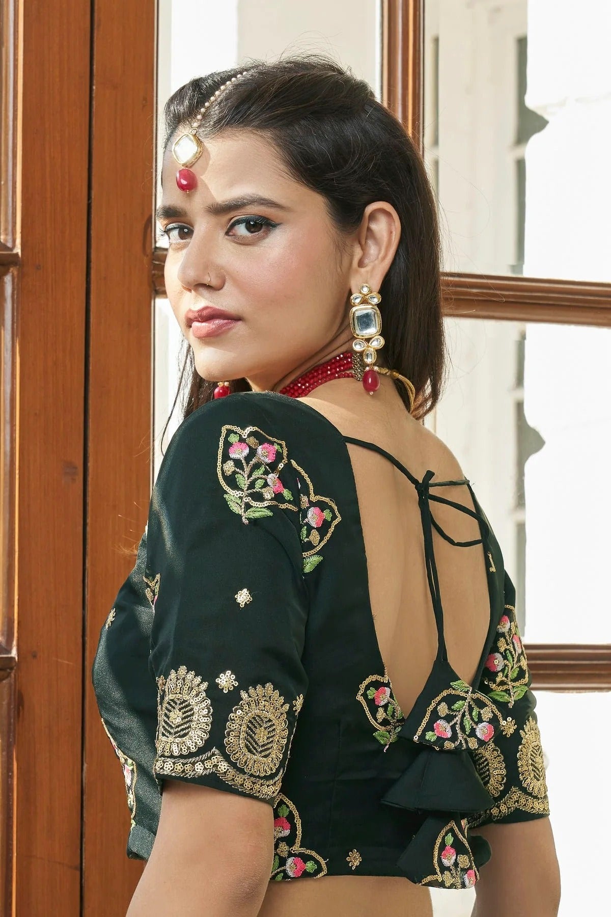 Premium Organza Designer Lehenga CholiIn Green  NCLC12710132