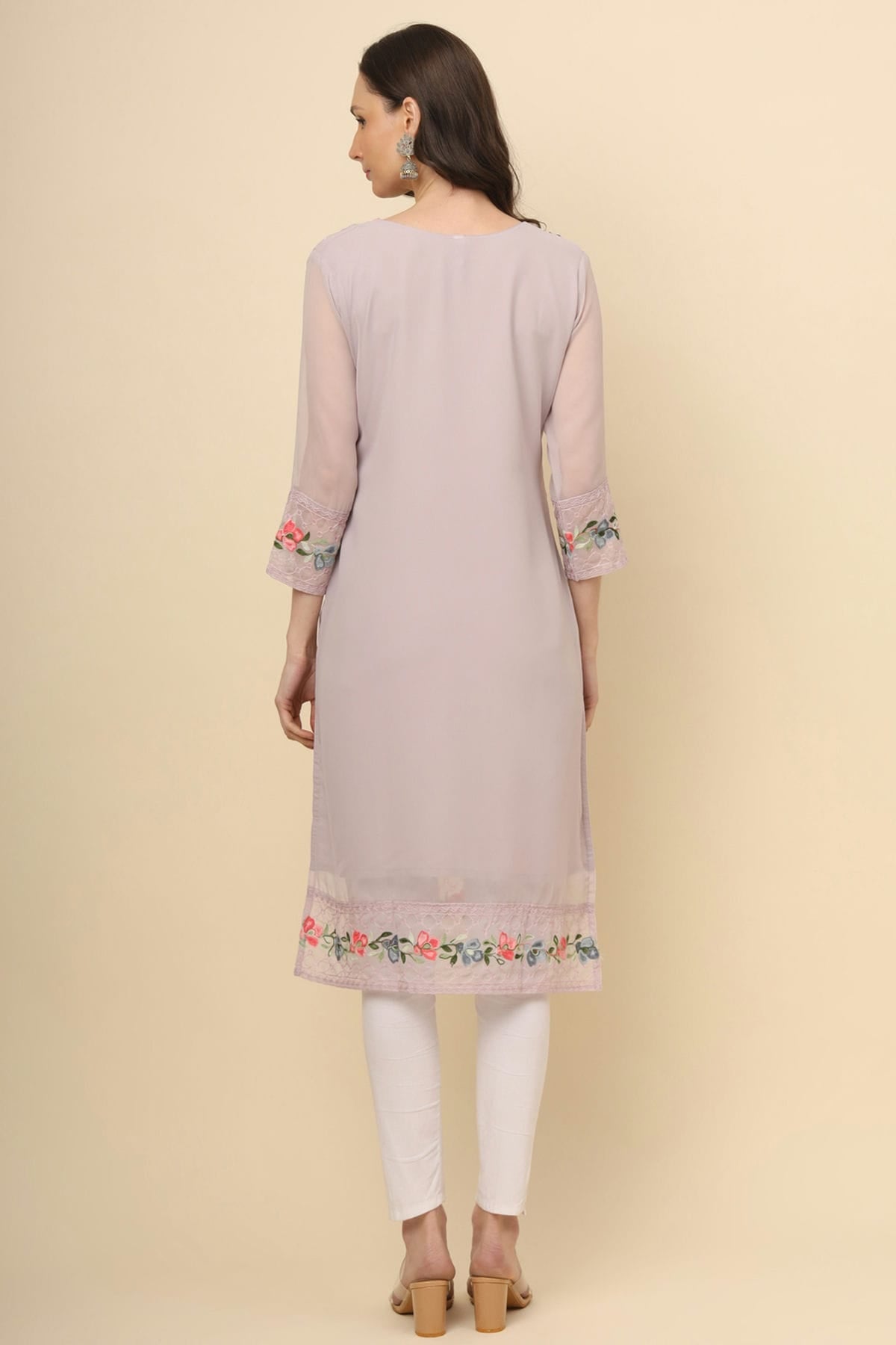 Purple Colour Georgette Kurti VSKR1111192