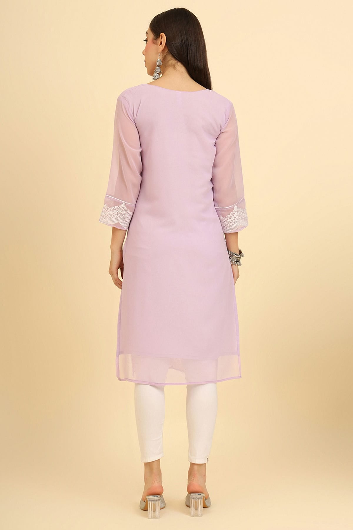 Purple Colour Georgette Kurti VSKR1111220
