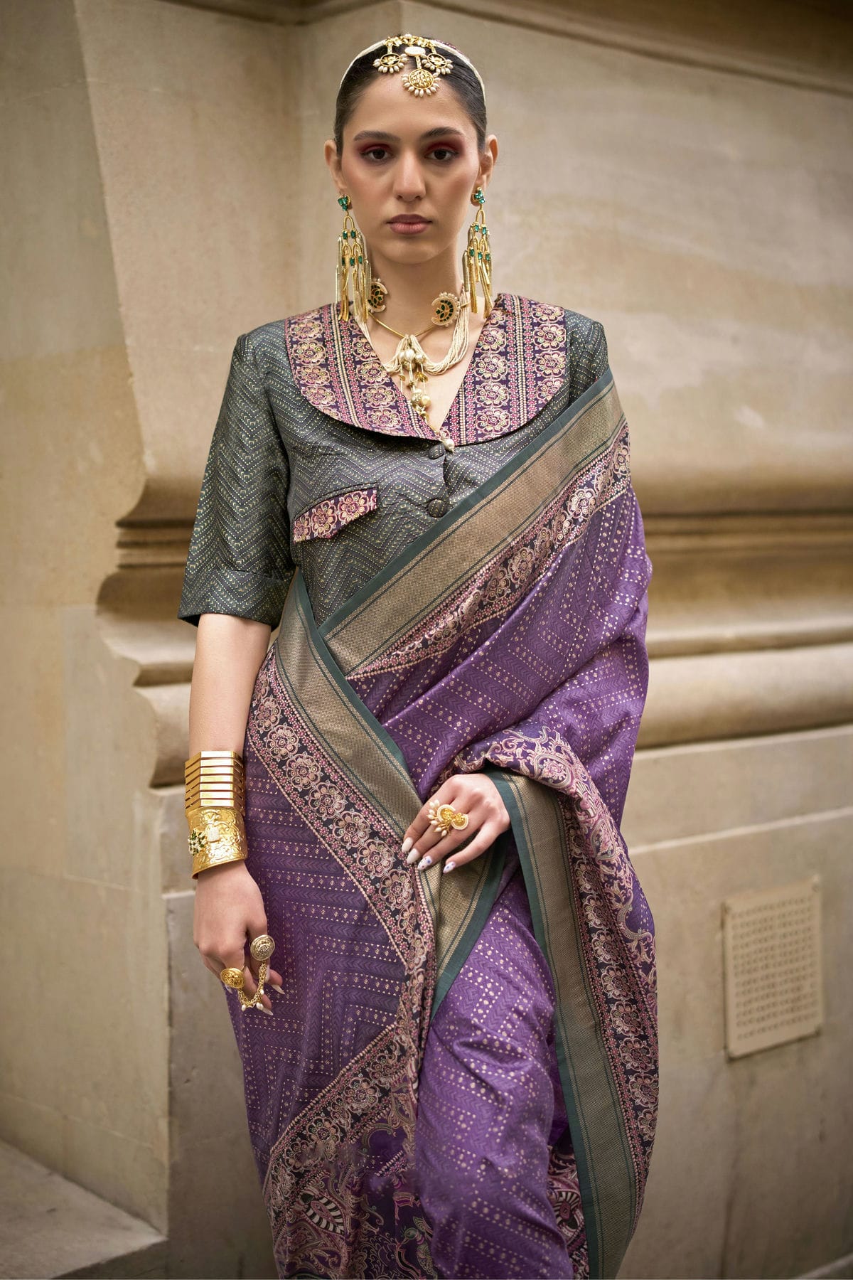 Purple Colour Silk Traditional Saree VSSD1111923