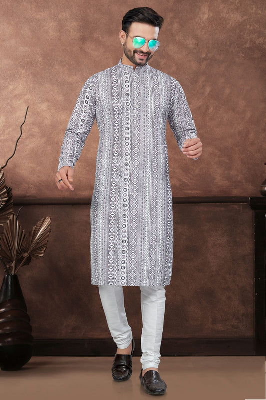 Purple Soft Rayon Kurta Pajama