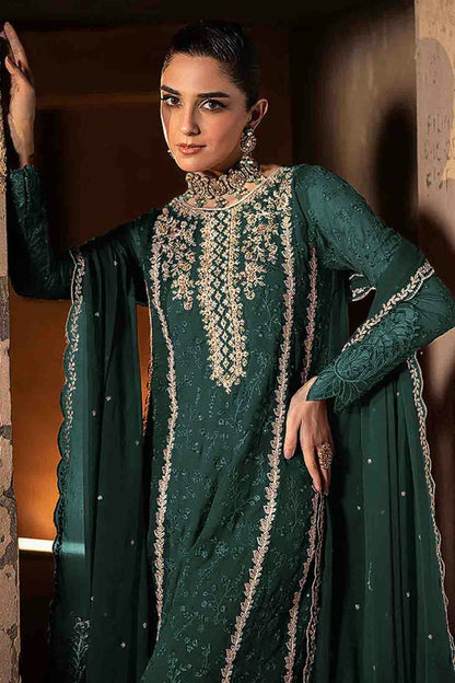 Rama Green Colour Faux Georgette Pakistani Suit VSSM1140896