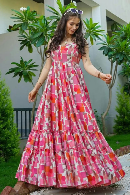 Rayon Readymade Long Gown VSGW1110557