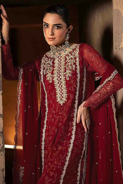 Red Colour Faux Georgette Pakistani Suit VSSM1140891
