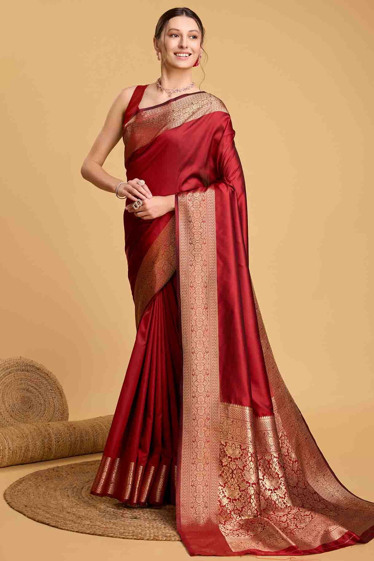 Red Colour Soft Silk Traditional Saree VSSD1112826