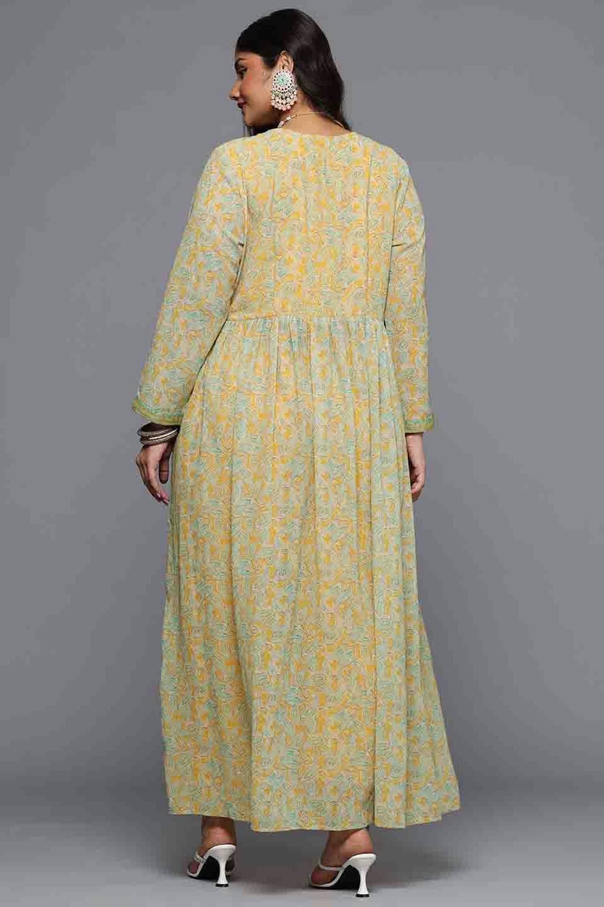 Sea Green Colour Poly Georgette Stitched Top and Bottom VSSS1113803