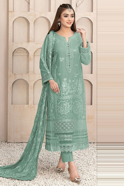 Sea Green Semi Stitched Georgette Pakistani Suit vastradi.com Sea Green Semi Stitched Georgette Pakistani Suit vastradi.com