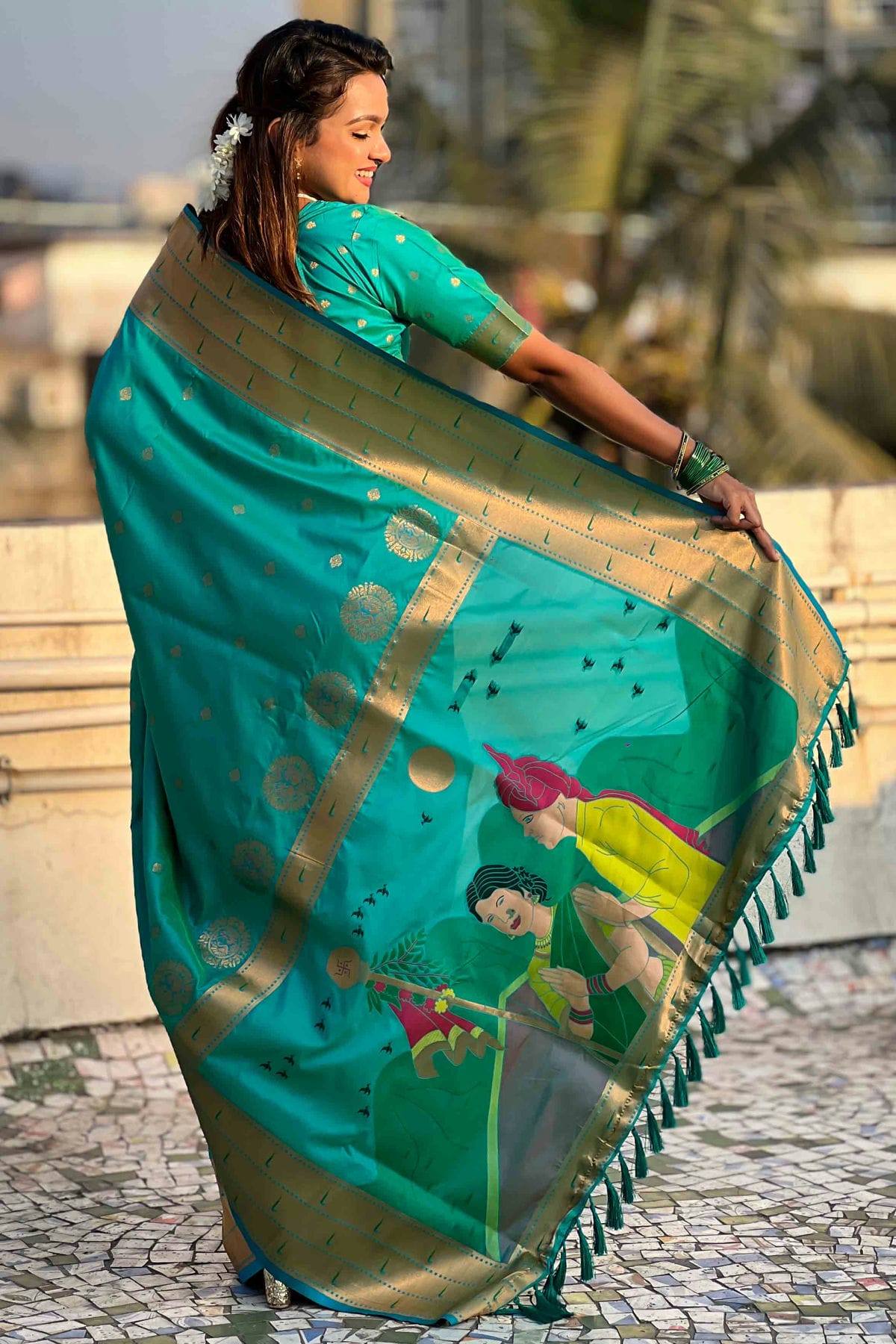Sky Blue Colour Soft Silk Traditional Saree
