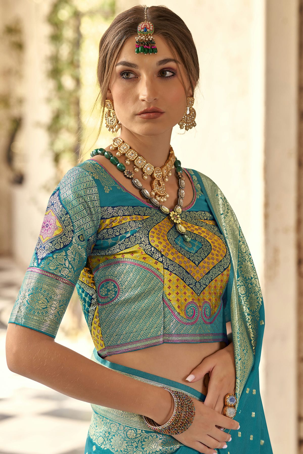 Sky Blue Colour Soft Silk Traditional Saree VSSD1290156