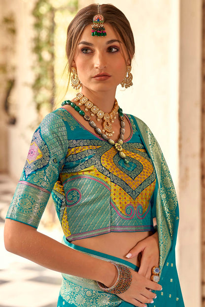 Sky Blue Colour Soft Silk Traditional Saree VSSD1290156