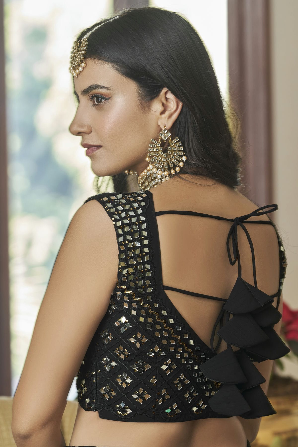 Titan Silk Designer Lehenga Choli In Black Colour VSLC1270038