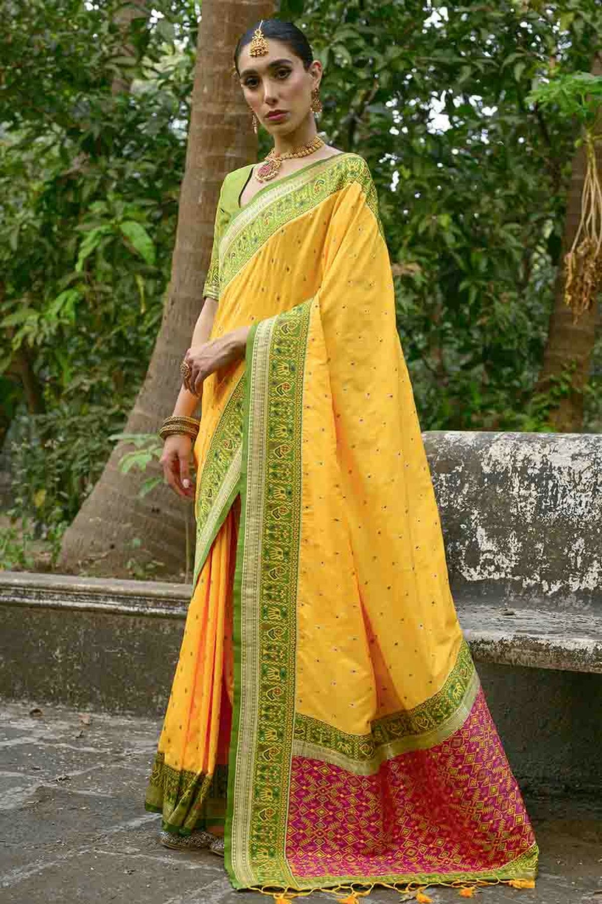 Yellow Colour Banarasi Silk Traditional Saree VSSD1260066