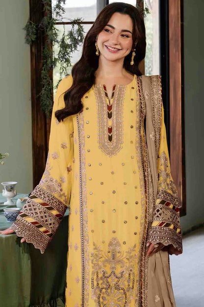 Yellow Colour Faux Georgette Pakistani Suit VSSM1140903
