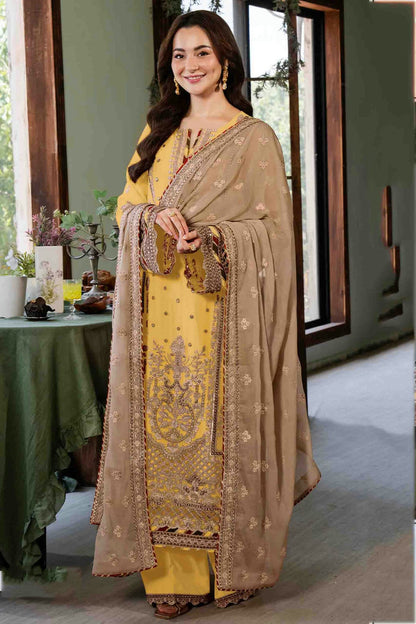 Yellow Colour Faux Georgette Pakistani Suit VSSM1140903