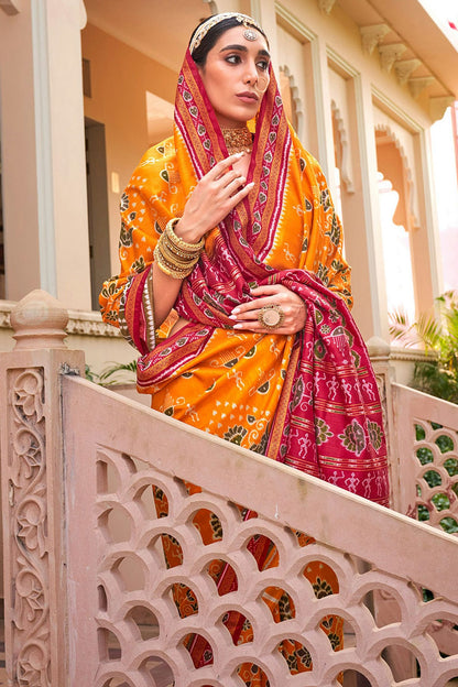 Yellow Colour Sigma Silk Traditional Saree