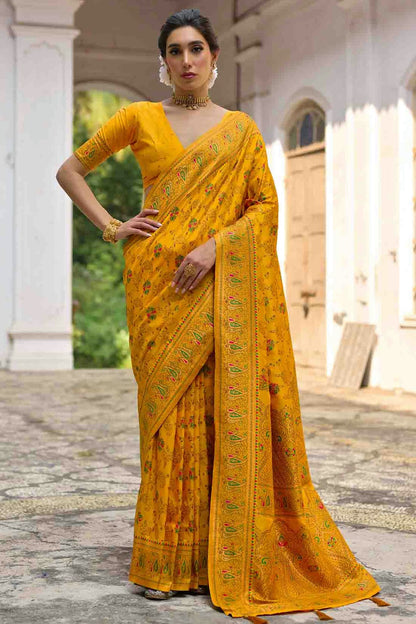 Yellow Colour Silk Traditional Saree VSSD1260052