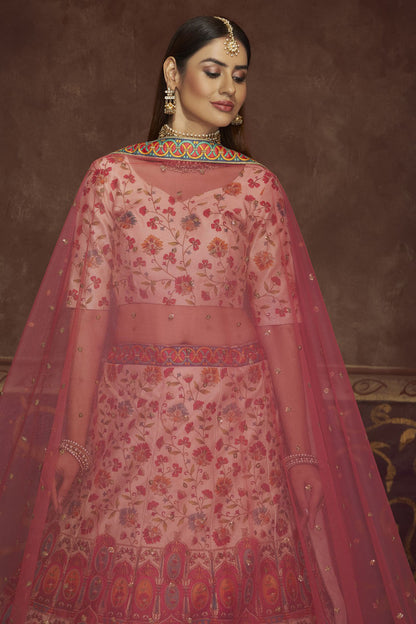 Beige Colour Art Silk Printed Lehenga Choli VSLC1150114