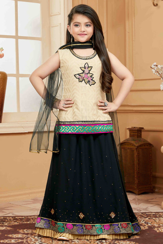 Beige Colour Handloom Silk Lehenga Suit VSGW1070739