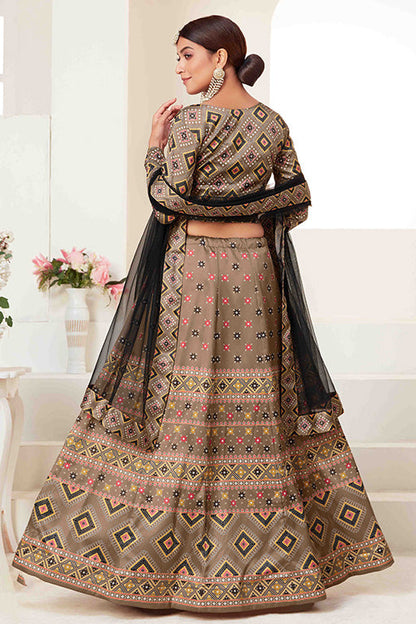 Beige Colour Silk Designer Lehenga Choli VSLC1240090
